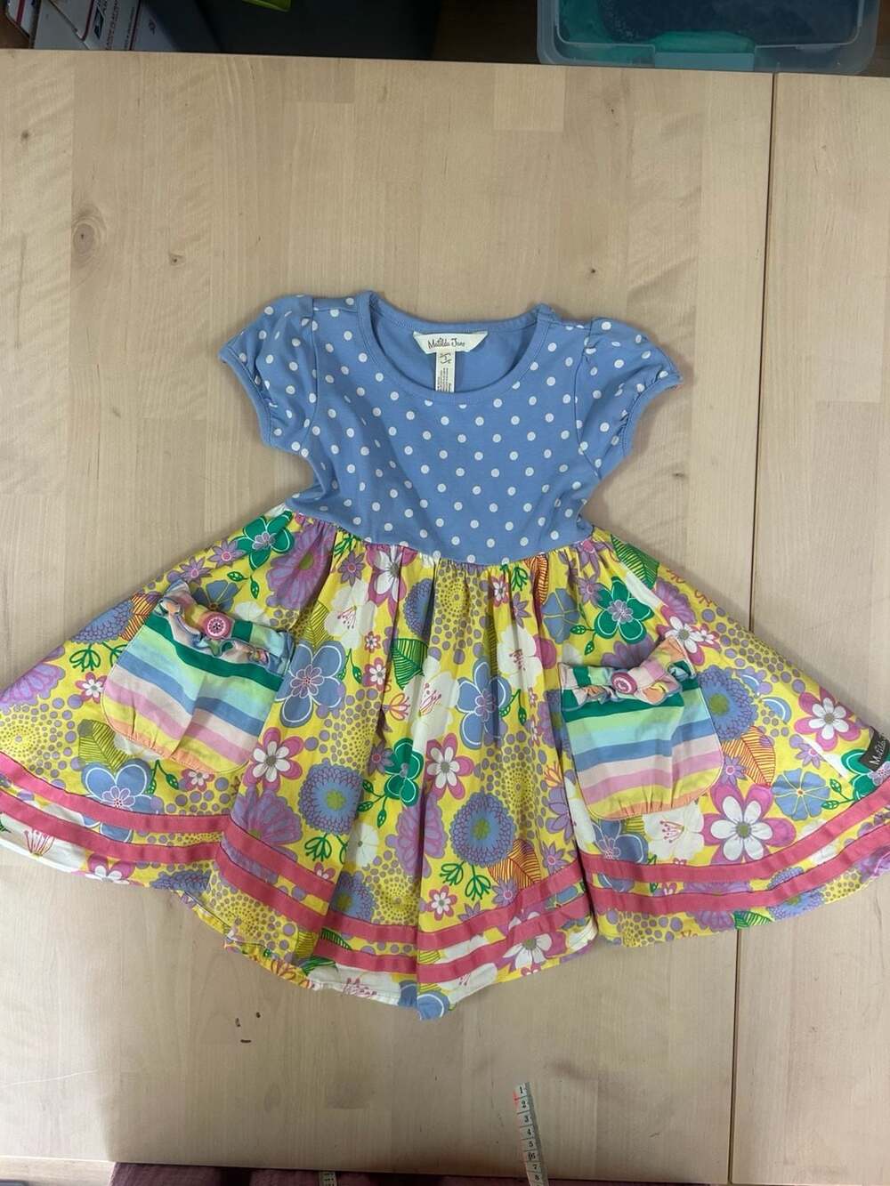 Matilda Jane Girls Such Fresh Air Floral Polka Dot Twirl Dress